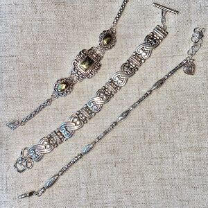 Lot of 3 vintage Brighton bracelets